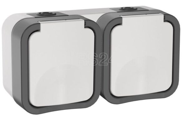 IEK TORS Розетка 2-ая с з/к кр. гориз. 16А IP55 TS222 белый
TS-R26-16-55-G-K41