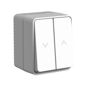 Systeme Electric AtlasDesign Profi54 Наруж Серый Выключатель 2-клавишный для жалюзи, 2хсх.4 SE ATN543019