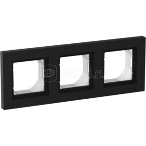 ATN441003 AQUA 3-постовая рамка, IP44, карбон