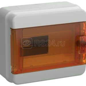 IEK TEKFOR Корпус пласт. КМПн-8 IP65 оранж. прозр. дверь TF5-KP72-N-08-65-K03-K09