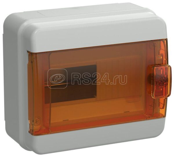 IEK TEKFOR Корпус пласт. КМПн-8 IP65 оранж. прозр. дверь TF5-KP72-N-08-65-K03-K09