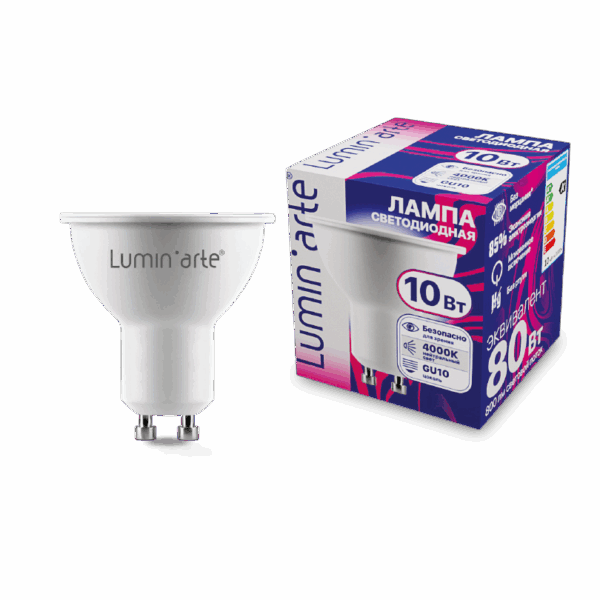 Светодиодная лампа LUMIN'ARTE LSTD-PAR16-10W4KGU10 10Вт 4000K GU10