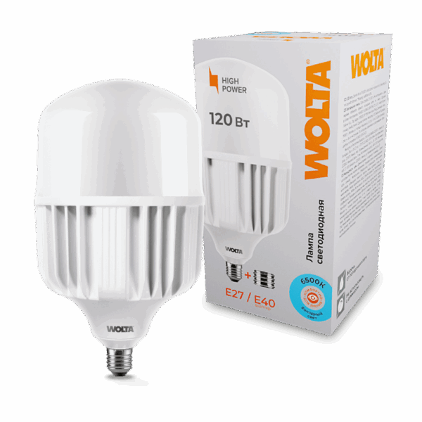 Светодиодная лампа WOLTA 25WHP120E27/40 120Вт 6500К Е27/Е40
