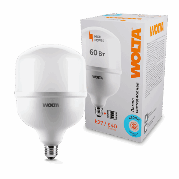 Светодиодная лампа WOLTA 25WHP60E27/40 60Вт 6500К Е27/Е40