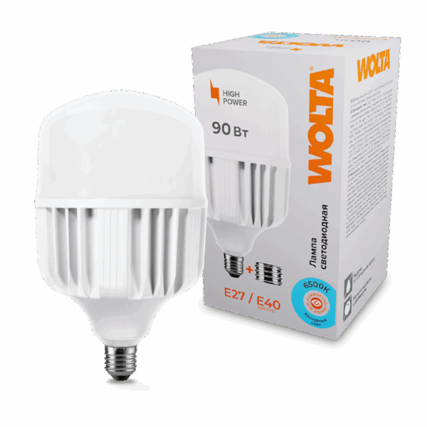 Светодиодная лампа WOLTA 25WHP90E27/40 90Вт 6500К Е27/Е40