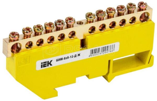 IEK Шина PE земля на DIN-изол ШНИ-6х9-12-Д-Ж
YNN10-69-12D-K05