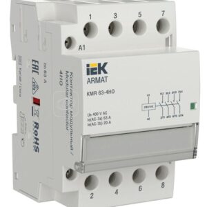 IEK ARMAT Контактор модульный KMR 63А 230В AC 4НО
AR-KMR10-063-40-230