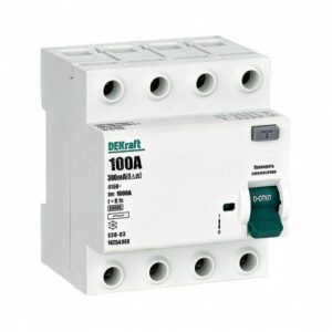 14254DEK Выкл. диф. тока УЗО03-6кА-4P-100А-300-AC