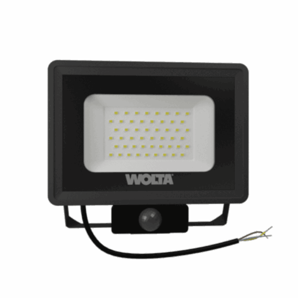Светодиодный прожектор WOLTA WFL-50W/06S 50Вт 5700K IP65 4500лм с датчиком