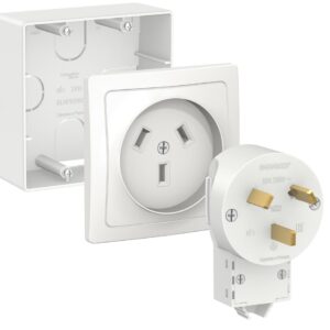Systeme Electric Blanca наруж Бел Комплект силовой 32 А, 250 В: розетка, вилка, подъемная коробка
SE BLNSK003231