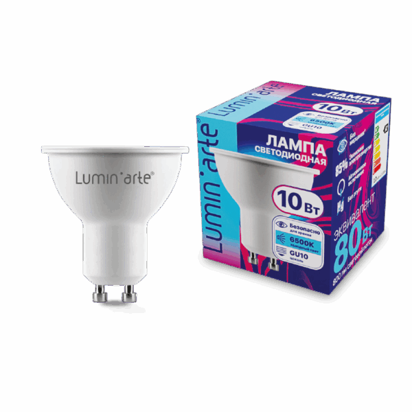 Светодиодная лампа LUMIN'ARTE LSTD-PAR16-10W6KGU10 10Вт 6500K GU10