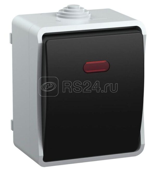 IEK FORS ВС20-1-1-ФСр Выключатель 1кл со свет. индикатором для открытой установки IP54 EVS11-K03-10-54-DC