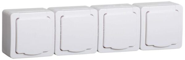IEK GERMES PLUS РСб24-3-ГПБб роз 4м с з/к о/у IP54 (белый) ERMP42-K01-16-54-EC