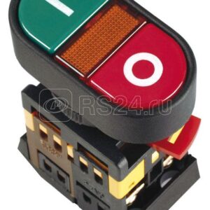 IEK Кнопка APВВ-22N I-O d22мм неон/240В 1з+1р BBD10-APBB-K51