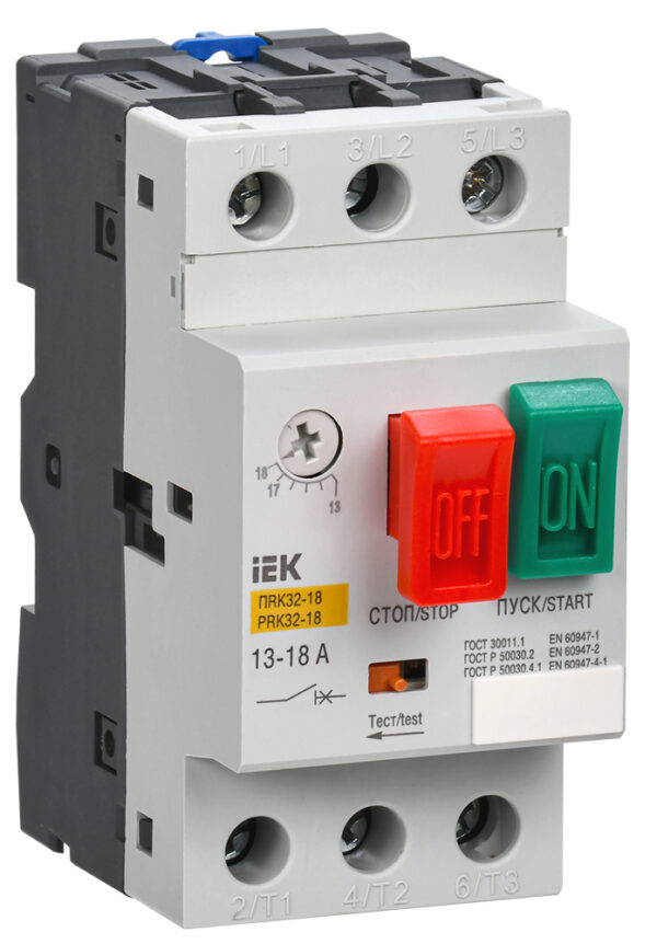IEK Пускатель ПРК32-18 In=18A Ir=13-18A Ue 660В DMS11-018