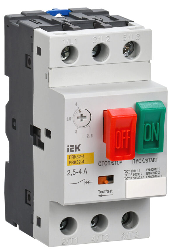 IEK Пускатель ПРК32-4 In=4A Ir=2,5-4A Ue 660В DMS11-004