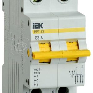 IEK KARAT Выключатель-разъединитель трехпозиционный ВРТ-63 2P 63А
MPR10-2-063