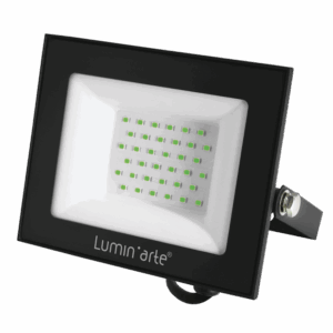 Светодиодный прожектор LUMIN'ARTE LFL-50W/07 50Вт зеленый цвет свечения IP65 серый корпус
