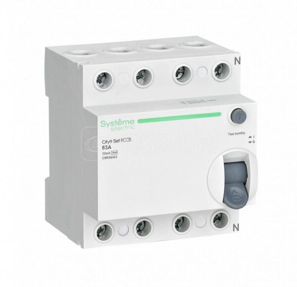 C9R36463 City9 Set ВДТ 63А 4P 30мА Тип-AC 400В