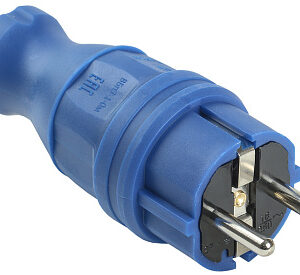 IEK OMEGA ВБп3-1-0м Вилка прямая IP44 синяя PKR01-016-2-K07