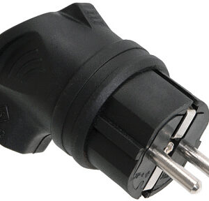 IEK OMEGA Вилка угловая каучук 16А 2Р+E IР44 PKR01-U-016-2-K02