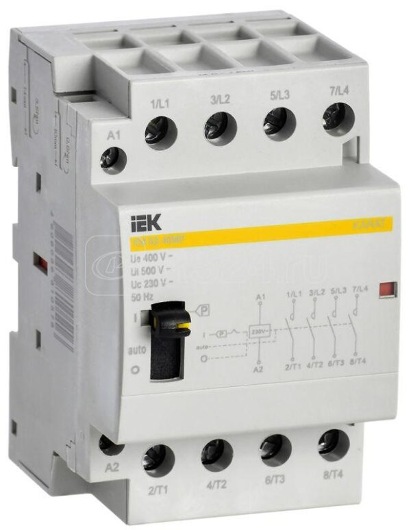 IEK KARAT Контактор модульный с ручным упр. КМ63-40МР AC KARAT
MKK22-63-40