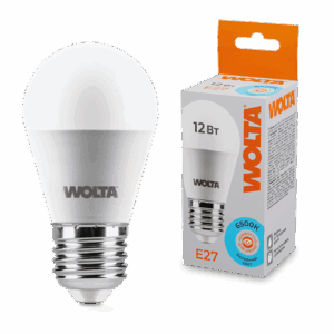 Светодиодная лампа WOLTA 25W45GL12E27 12Вт 6500K E27