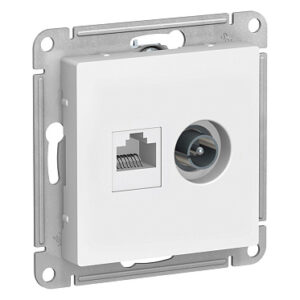 Systeme Electric AtlasDesign Бел Розетка двойная ТВ + компьютерная RJ45, кат. 5Е
SE ATN000189