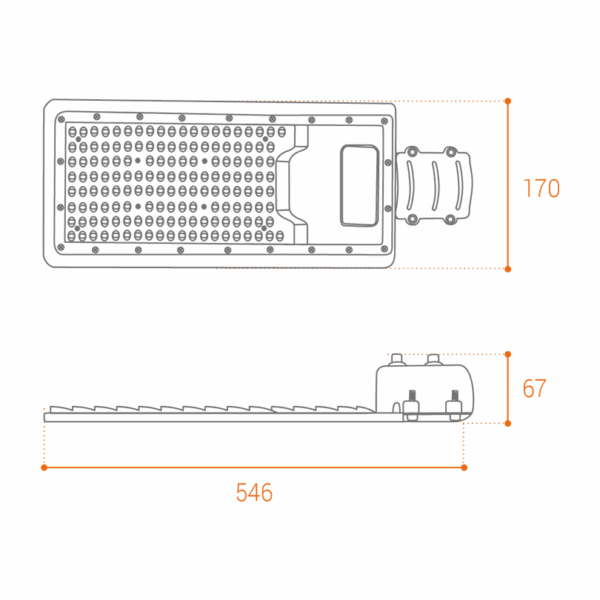 Уличный светильник WOLTA STL-150W/04 150Вт 5700К IP65 16500лм — изображение 3