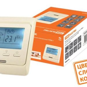 Термостат для теплых полов электронный ТТПЭ 1 16А 250В с датчиком 3м сл. костьtdm