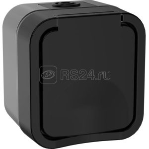 Iek tors Розетка 1 я с з/к кр. 16А ip55 ts120 графит ts r16 16 55 k53