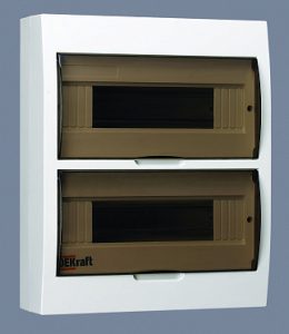 Dekraft Корпус пластиковый навесной 24 мод. ip41 ЩРН П 24 31013dek
