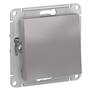 Systeme electric atlasdesign aqua Алюминий Переключатель 1 клавишный ip44, сх.6, 10АХ, механизм se a