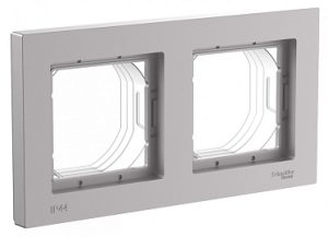 Systeme electric atlasdesign aqua Алюминий Рамка 2 ая, универсальная se atn440302