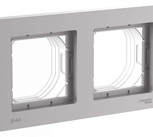 Systeme electric atlasdesign aqua Алюминий Рамка 2 ая, универсальная se atn440302