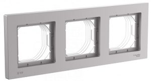Systeme electric atlasdesign aqua Алюминий Рамка 3 ая, универсальная se atn440303