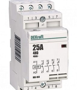 Dekraft Модульный контактор 4НО 16А 230В МК 103 18053dek