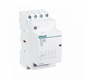 Dekraft Модульный контактор 4НО 25А 230В МК 103 18067dek