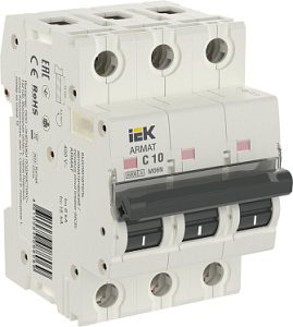 Iek armat Автоматический выключатель m06n 3p c 10А ar m06n 3 c010