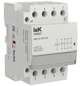 Iek armat Контактор модульный kmr 63А 230В ac 2НО 2НЗ ar kmr10 063 22 230