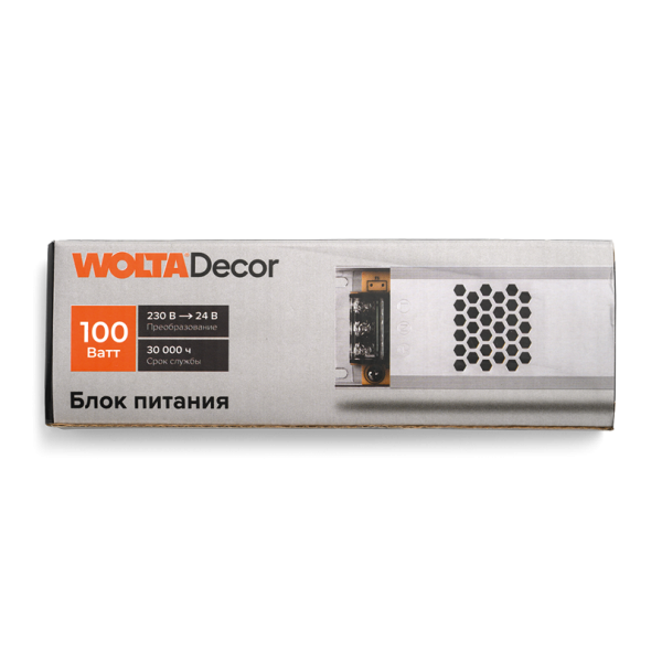 Блок питания wolta wld 100w/01 24v 100Вт 24В ip20