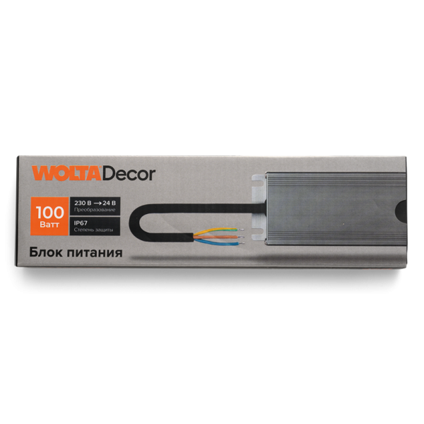 Блок питания wolta wld 100w/02 24v 100Вт 24В ip67