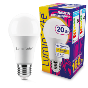 Светодиодная лампа lumin'arte lstd a60 20w3ke27 20Вт 3000k e27