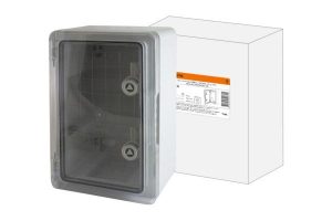 Бокс пластиковый ЩМП 0 2, прозр., крышка abs, ip65, 45 до +75 С, навесной, (350x250x150) tdm