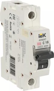 Iek armat Автоматический выключатель m06n 1p c 16А ar m06n 1 c016
