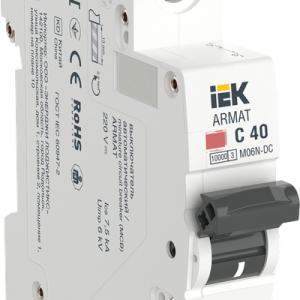Iek armat Автоматический выключатель m06n 1p c 40А ar m06n 1 c040