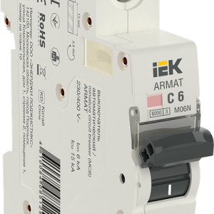 Iek armat Автоматический выключатель m06n 1p c 6А ar m06n 1 c006