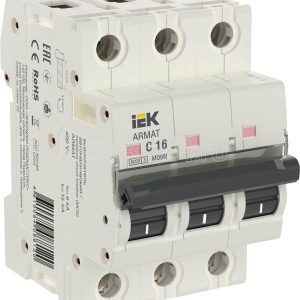 Iek armat Автоматический выключатель m06n 3p c 16А ar m06n 3 c016