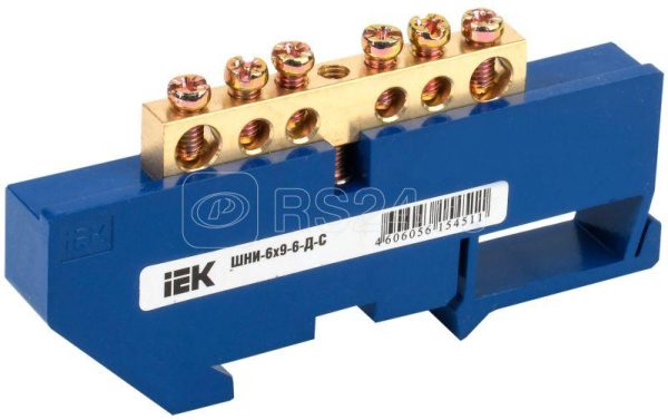 Iek Шина n ноль на din изол ШНИ 6х9 6 Д С ynn10 69 6d k07
