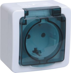 Iek germes plus РСб20 3 ГПБд Розетка 1м с з/к о/у ip54 (цвет крышки: дымчатый) ermp12 k03 16 54 ec